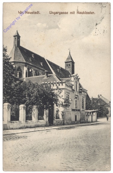 ak133511 Wiener Neustadt, Ungargasse mit Neukloster