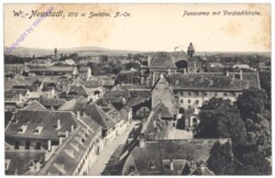 Wiener Neustadt, Panorama mit Vorstadtkirche