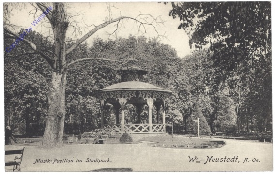 ak133515 Wiener Neustadt, Musik-Pavilion im Stadtpark