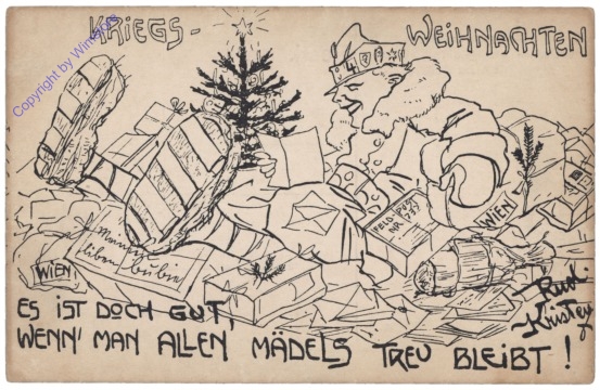 Kriegsweihnachten, Es ist doch gut, wenn man allen Mädels treu bleibt!