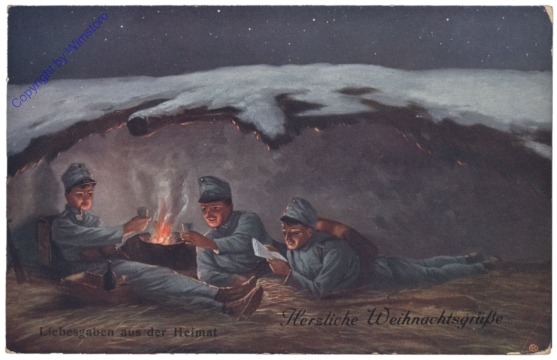 Kriegsweihnachten, Liebesgaben aus der Heimat, Herzliche Weihnachtsgrüße