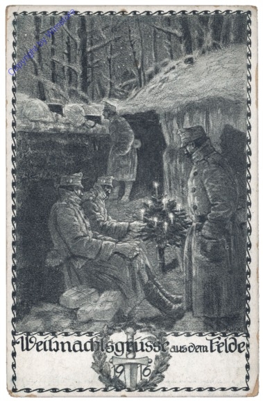Kriegsweihnachten, Weihnachtsgrüsse aus dem Felde 1916