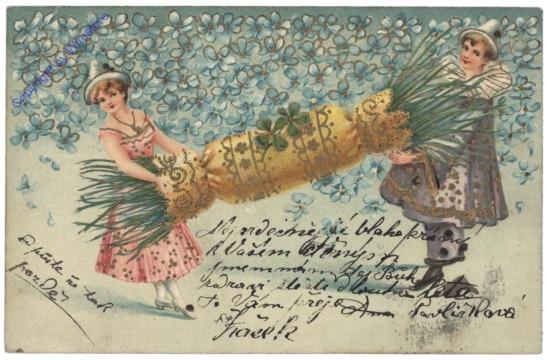 ak133816 Mädchen mit Knallbonbon