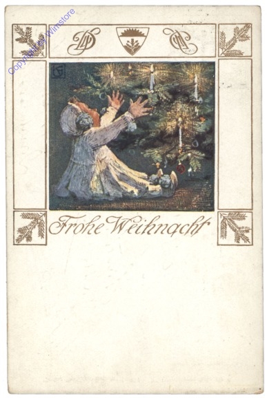 Baby unter dem Christbaum