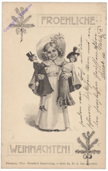 ak133853 Mädchen mit Puppen