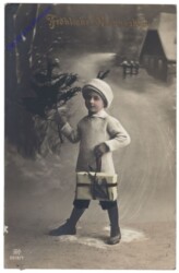 ak133873 Bub mit Zweig