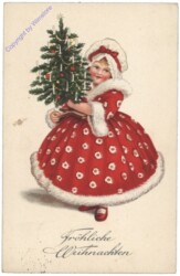 ak133891 Mädchen mit Baum