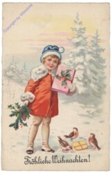Mädchen mit Geschenk