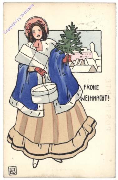 ak133923 Mädchen mit Baum