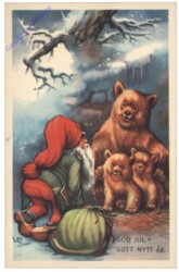 Zwergerl mit Bärenfamilie