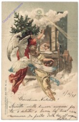 Zwei Engel vor dem Fenster