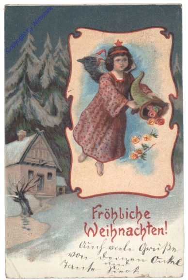 ak133986 Engerl mit Füllhorn