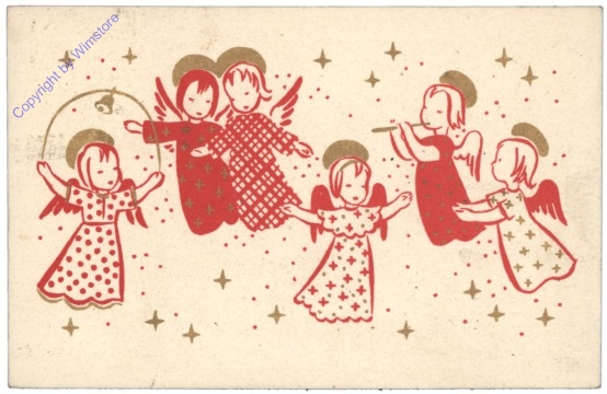 ak133987 Engerl musizieren