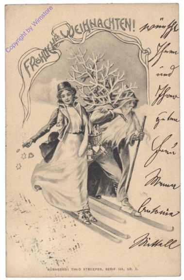 ak133990 Engerl und Weihnachtsmann