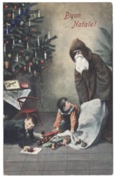 Weihnachtsmann packt seinen Sack aus - Weihnachten