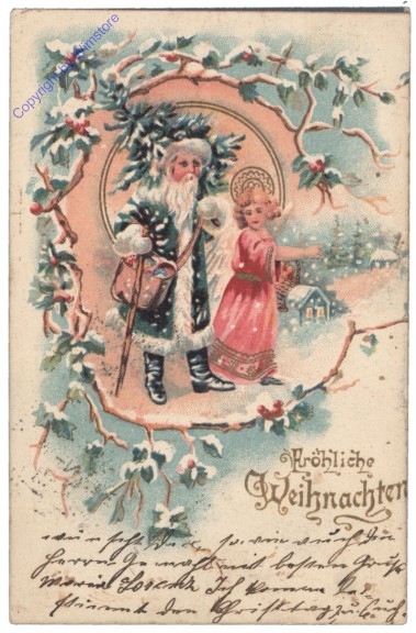 ak134047 Weihnachtsmann und Christkind