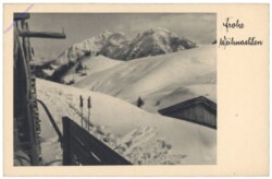Verschneite Aussicht