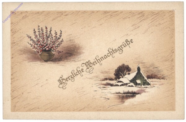 Hütte im Schnee