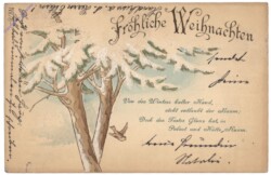 Verschneiter Baum