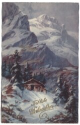 Verschneites Häuschen