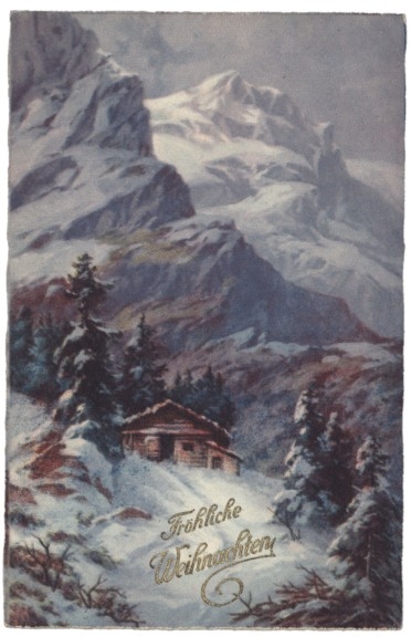 Verschneites Häuschen