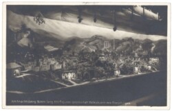 Weihnachtsberg, 16 mtr lang, 500 Figuren geschnitzt Volkskunst des Erzgebirges