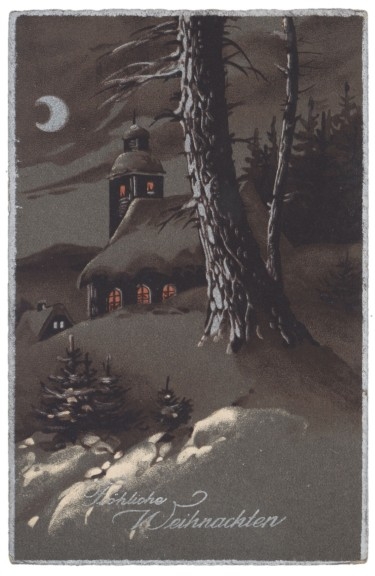 Kirche in Winternacht