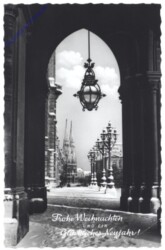 Wien, Blick zur Votivkirche, Frohe Weihnachten