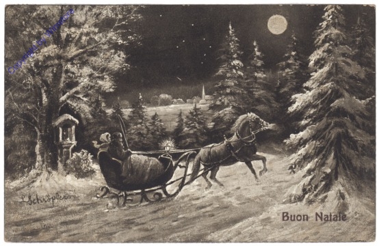 Kutschenfahrt in der Nacht