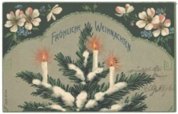 Zweige mit Kerzen