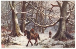 ak134230 Mit dem Pferd durch den Wald