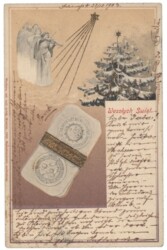 Engerl mit Christbaum