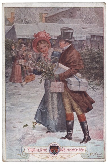 Pärchen mit Geschenken