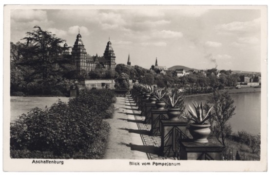 Aschaffenburg, Blick vom Pompejanum