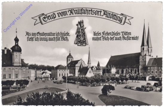 Altötting, Gruss vom Wallfahrtsort