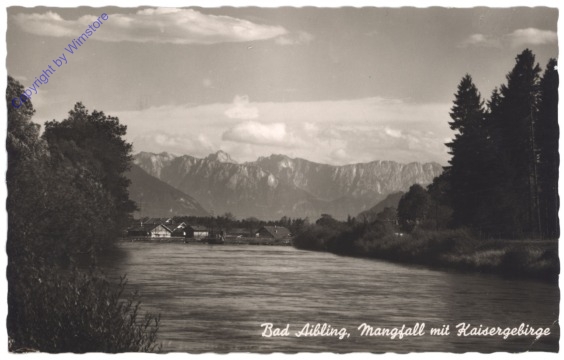 Bad Aibling, Mangfall mit Kaisergebirge