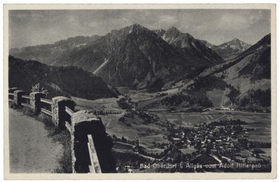 Bad Hindelang, Bad Oberdorf vom Adolf Hitlerpaß
