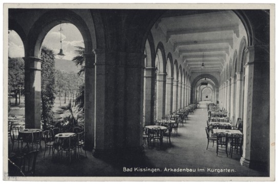 Bad Kissingen, Arkadenbau im Kurgarten