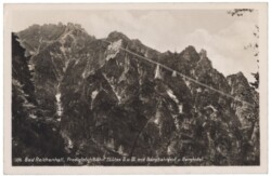 Bad Reichenhall, Predigtstuhlbahn Stütze II u. III mit Bergbahnhof u. Berghotel
