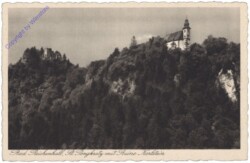 Bad Reichenhall, St. Pongkratz mit Ruine Karlstein
