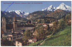 Berchtesgaden, mit Watzmann, steinernem Meer- und Schönfeldspitze