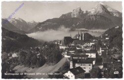 Berchtesgaden, mit Watzmann u. Stein. Meer