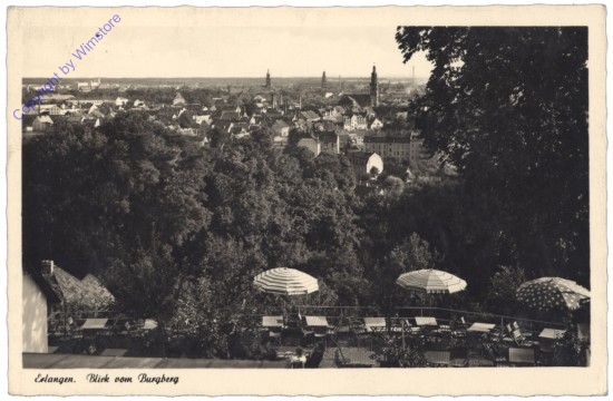 ak134582 Erlangen, Blick vom Burgberg