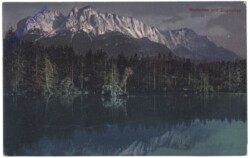 Grainau, Badersee mit Zugspitze