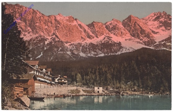 Grainau, Eibsee mit Zugspitze