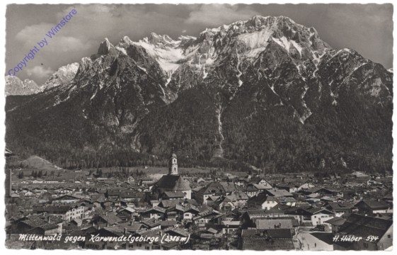 ak134767 Mittenwald, gegen Karwendelgebirge