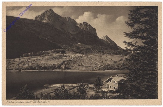 ak134772 Mittenwald, Ferchensee mit Wetterstein