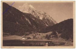 Mittenwald, Lauter-See mit Wettersteinspitz