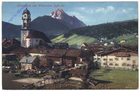 ak134777 Mittenwald, mit Wetterstein