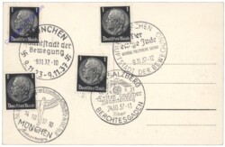 München, Deutsches Museum, Gesamtanlage vorn Bibliotheks- u. Studienbau m. Ludwigsbrücke, Neubau